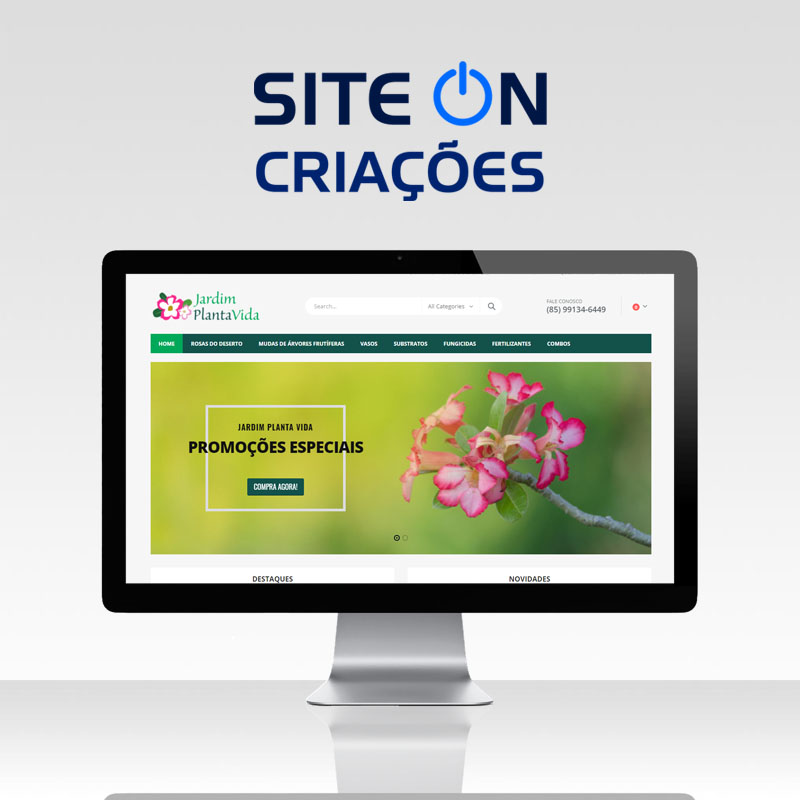 portfolio monitor webdesign Jardim planta vida
