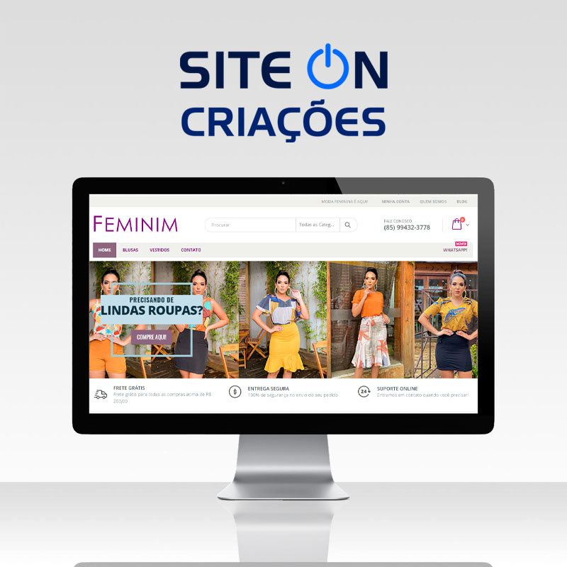 portfolio monitor webdesign feminim